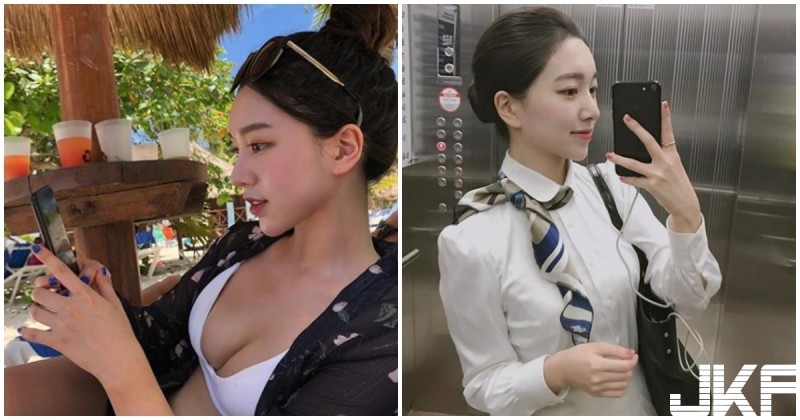 正妹度假展現「兇兇美乳」！「滑手機時的深溝」看到口水狂流啊！